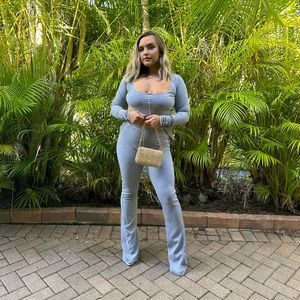 two piece grey set wore once